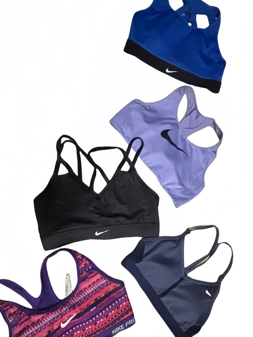 Nike Bundle Women's Mixed Colors Sports Bras -